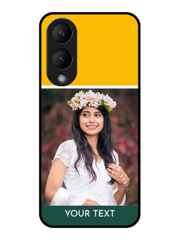 Custom Vivo Y17s Custom Glass Phone Case - Love You Design
