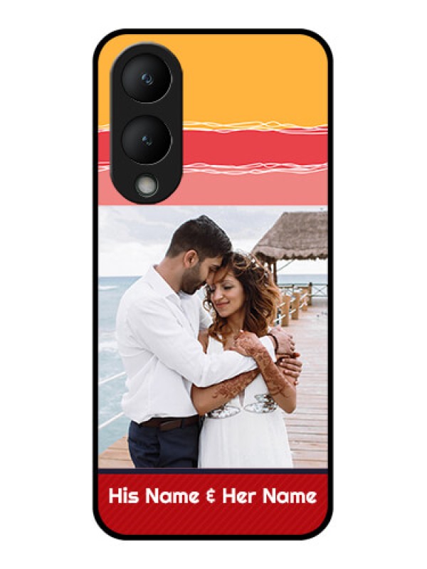 Custom Vivo Y17s Custom Glass Phone Case - Colorful Case Design