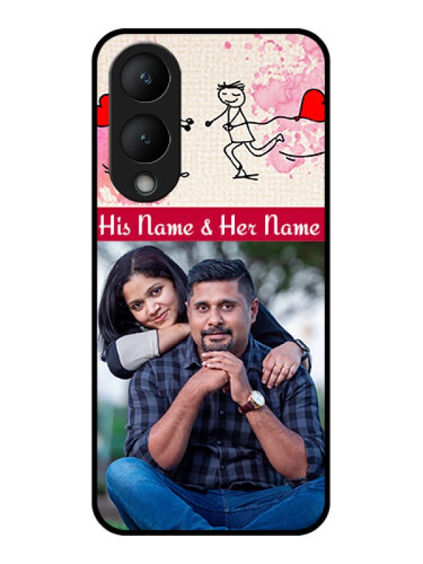 Custom Vivo Y17s Custom Glass Phone Case - You And Me Case Design