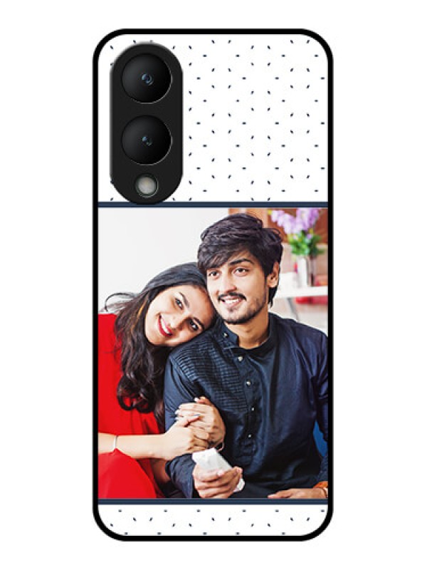 Custom Vivo Y17s Custom Glass Phone Case - Premium Dot Design