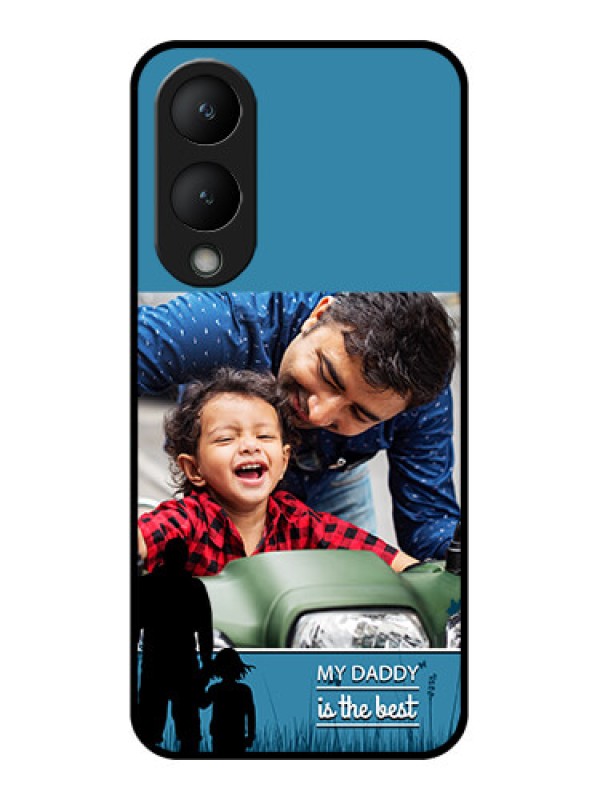 Custom Vivo Y17s Custom Glass Phone Case - Best Dad Design