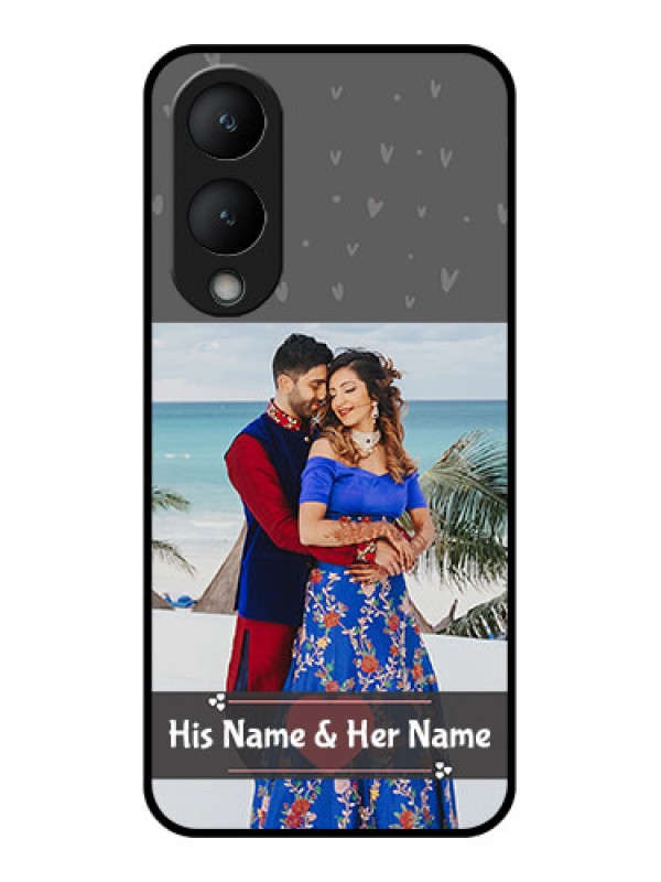 Custom Vivo Y17s Custom Glass Phone Case - Buy Love Design With Photo Online