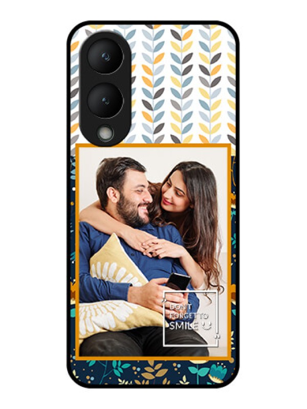 Custom Vivo Y17s Custom Glass Phone Case - Pattern Design