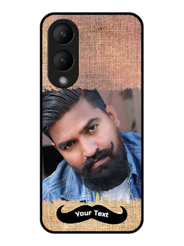 Custom Vivo Y17s Custom Glass Phone Case - With Texture Design