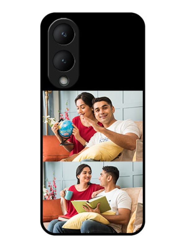 Custom Vivo Y17s Custom Glass Phone Case - 2 Images Design