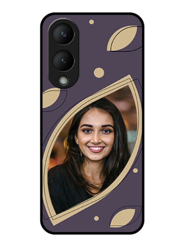 Custom Vivo Y17s Custom Glass Phone Case - Falling Leaf Design