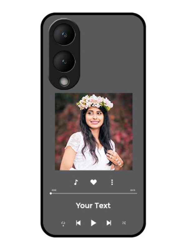 Custom Vivo Y17s Custom Glass Phone Case - Play The Music Design