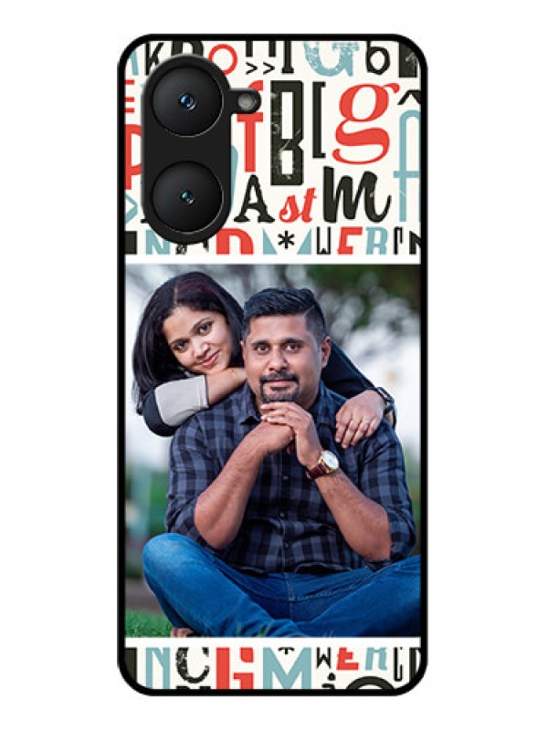 Custom Vivo Y18E Custom Glass Phone CaseAlphabet Design
