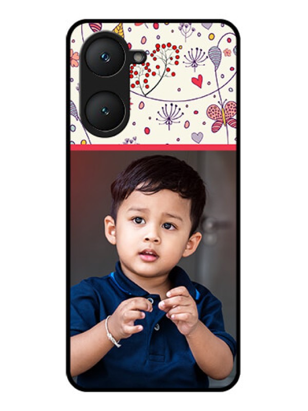 Custom Vivo Y18E Custom Glass Phone CasePremium Floral Design