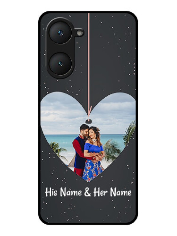 Custom Vivo Y18E Custom Glass Phone CaseHanging Heart Design
