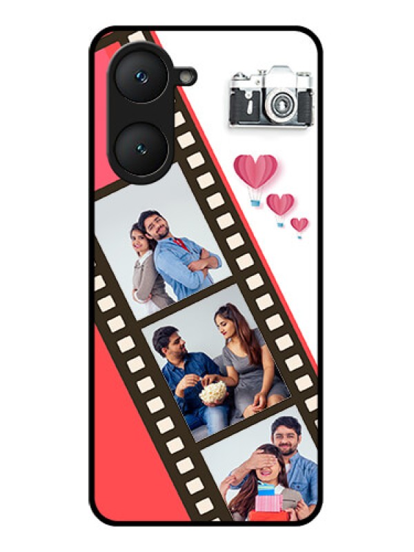 Custom Vivo Y18E Custom Glass Phone Case3 Image Holder With Film Reel