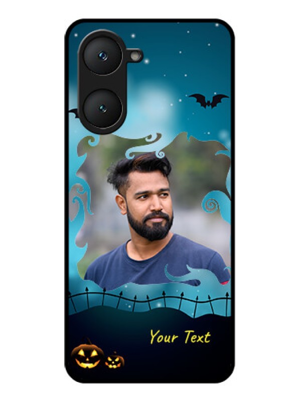 Custom Vivo Y18E Custom Glass Phone CaseHalloween Frame Design