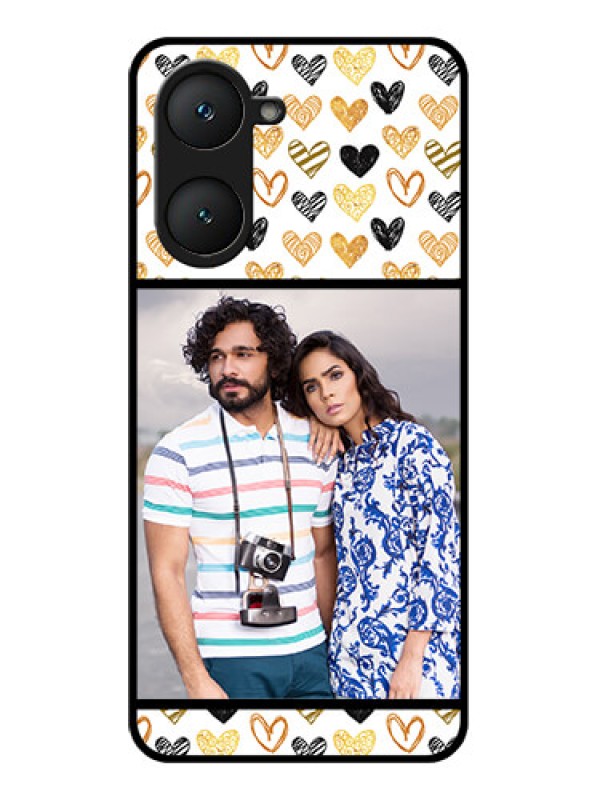 Custom Vivo Y18i Custom Glass Phone Case - Love Symbol Design