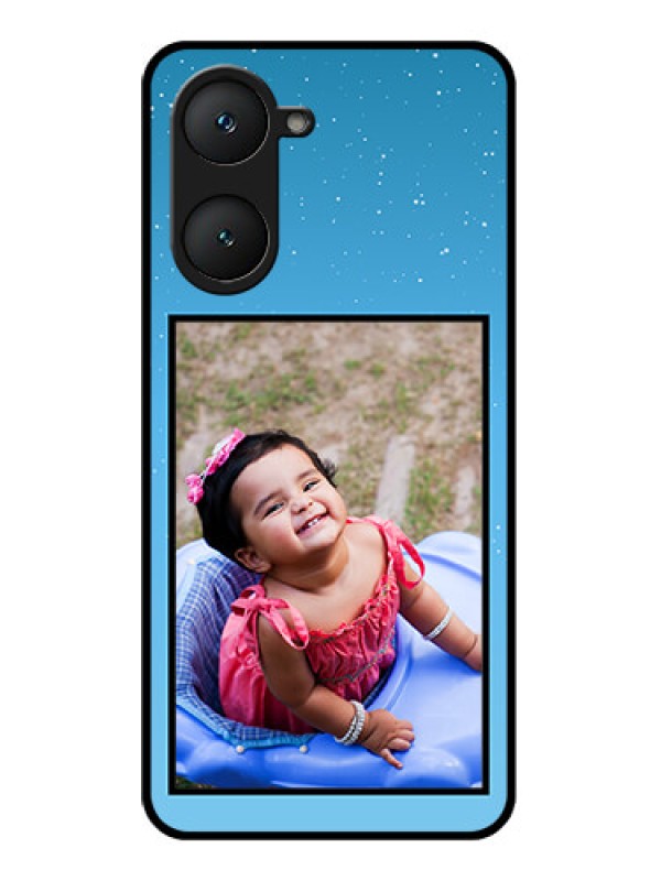 Custom Vivo Y18i Custom Glass Phone Case - Wave Pattern Colorful Design