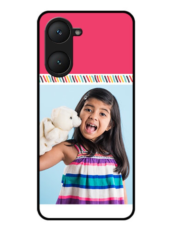 Custom Vivo Y18i Custom Glass Phone Case - Line Art Design