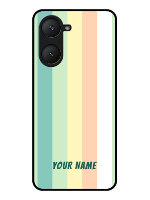 Custom Vivo Y18i Custom Glass Phone Case - Multi - Colour Stripes Design