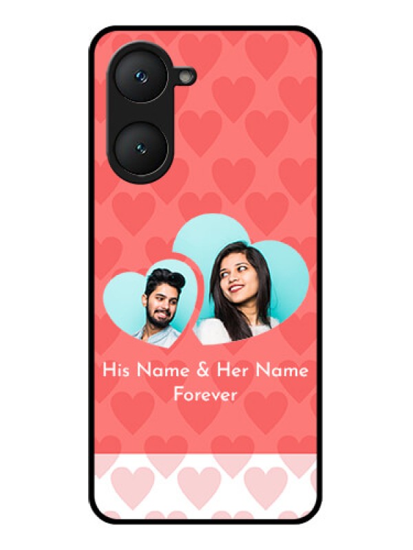 Custom Vivo Y18T Custom Glass Phone Case - Couple Pic Upload Design