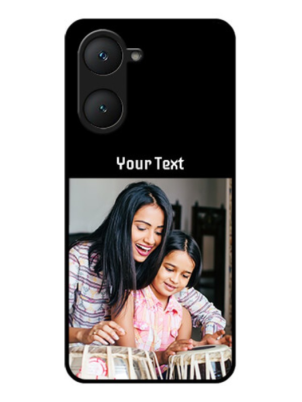 Custom Vivo Y18T Custom Glass Phone Case - Photo With Name Design