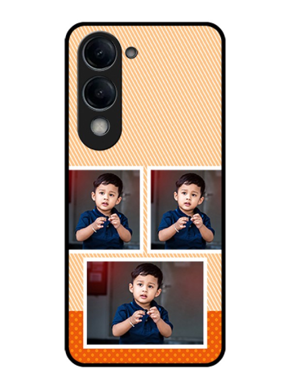 Custom Vivo Y19 5G Custom Glass Phone Case - Bulk Photos Upload Design