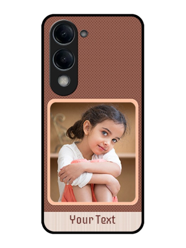 Custom Vivo Y19 5G Custom Glass Phone Case - Simple Pic Upload Design