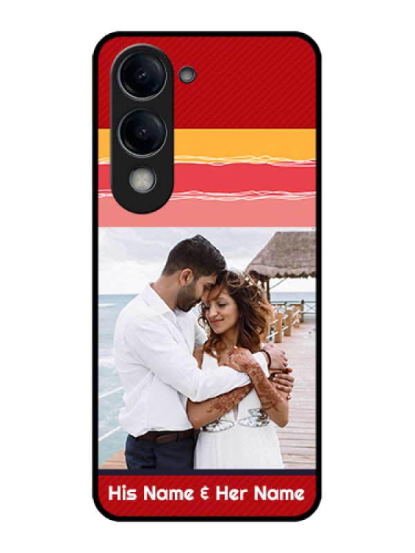 Custom Vivo Y19 5G Custom Glass Phone Case - Colorful Case Design