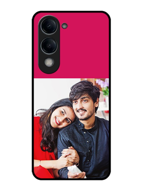 Custom Vivo Y19 5G Custom Glass Phone Case - Anniversary Cover Design