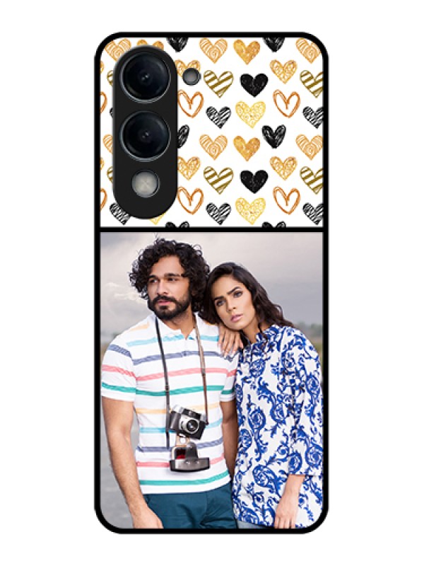 Custom Vivo Y19 5G Custom Glass Phone Case - Love Symbol Design