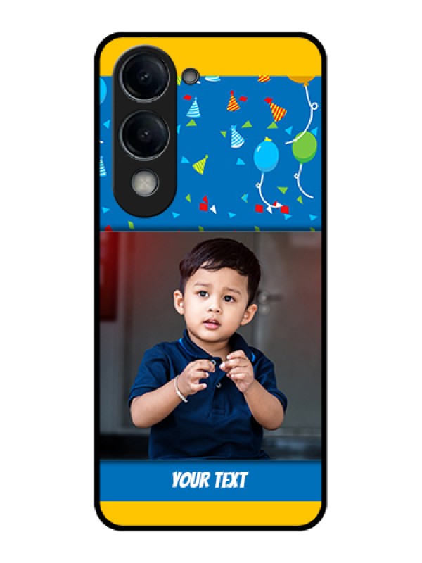 Custom Vivo Y19 5G Custom Glass Phone Case - Birthday Wishes Design