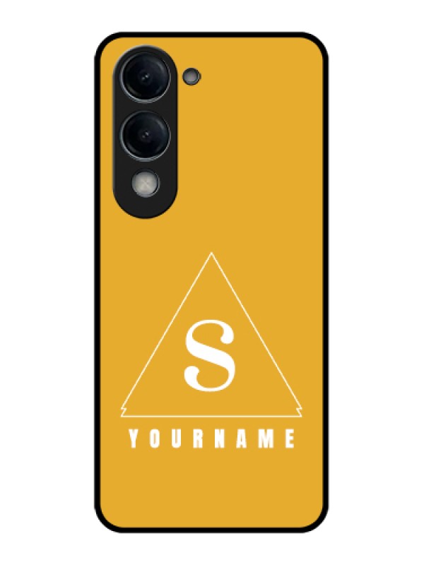Custom Vivo Y19 5G Custom Glass Phone Case - Simple Triangle Design