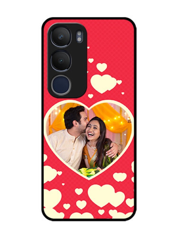 Custom Vivo Y19 Custom Glass Mobile Case  - Love Symbols Phone Cover Design
