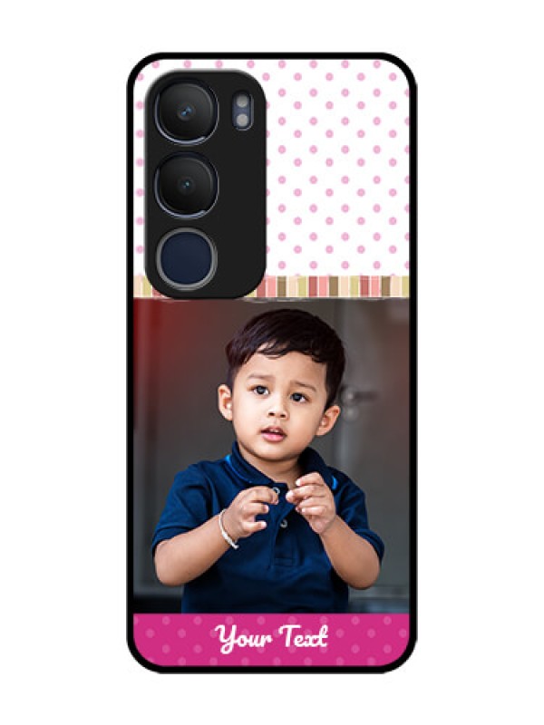 Custom Vivo Y19 Photo Printing on Glass Case  - Cute Girls Cover Design