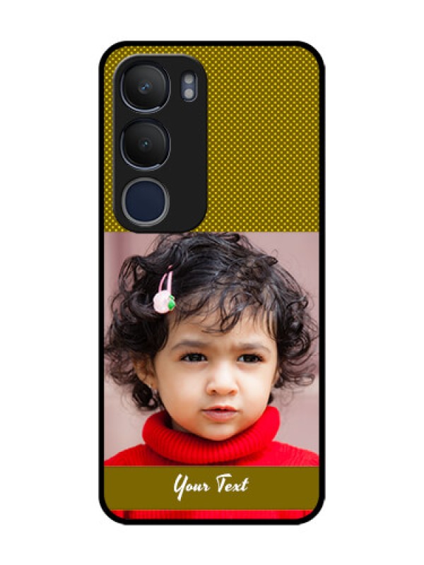 Custom Vivo Y19 Custom Glass Phone Case  - Simple Green Color Design
