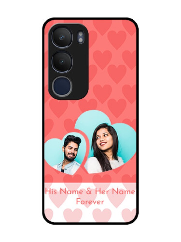 Custom Vivo Y19 Personalized Glass Phone Case  - Couple Pic Upload Design