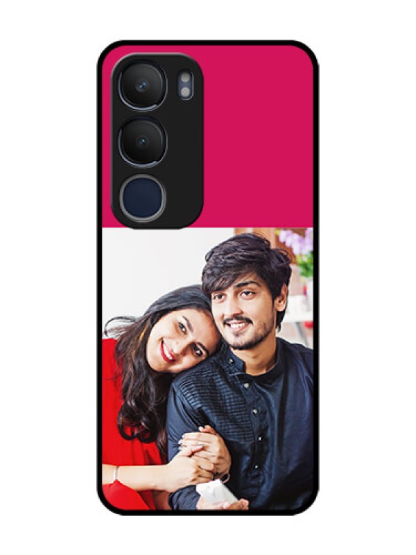 Custom Vivo Y19 Custom Glass Mobile Case  - Anniversary Cover Design