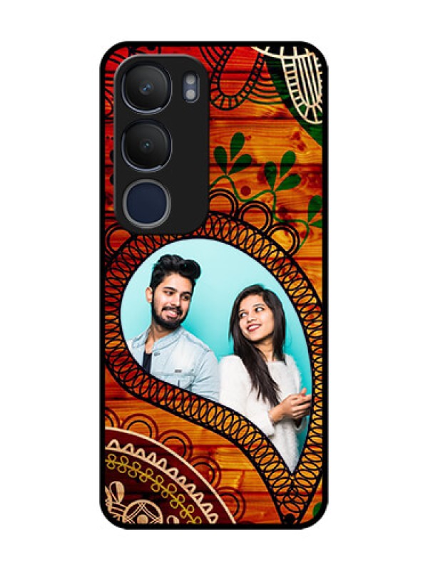 Custom Vivo Y19 Personalized Glass Phone Case  - Abstract Colorful Design