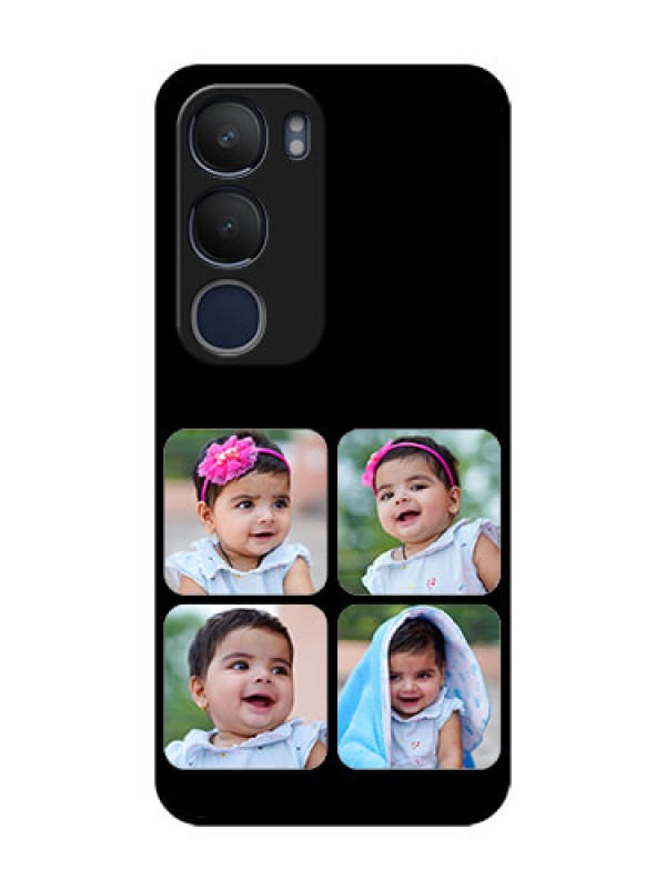 Custom Vivo Y19 Photo Printing on Glass Case  - Multiple Pictures Design