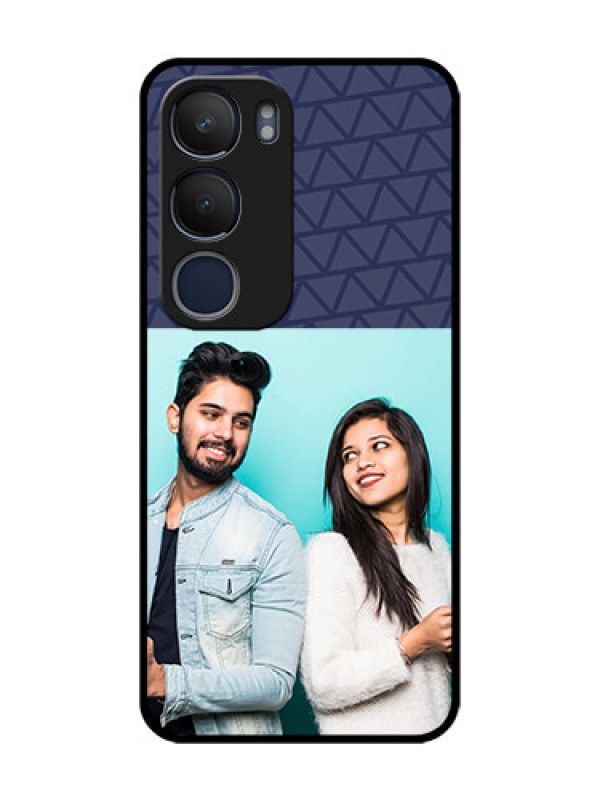 Custom Vivo Y19 Photo Printing on Glass Case  - with Best Friends Design  