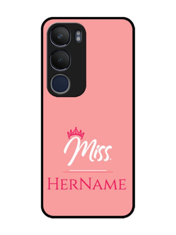 Custom Vivo Y19 Custom Glass Phone Case Mrs with Name