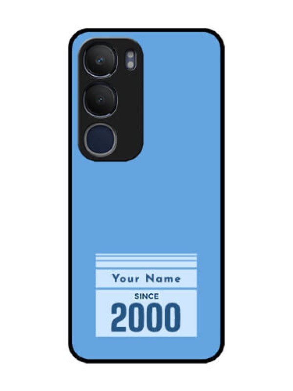 Custom Vivo Y19 Custom Glass Mobile Case - Custom Year of birth Design
