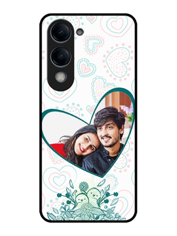 Custom Vivo Y19e Custom Glass Phone Case - Premium Couple Design