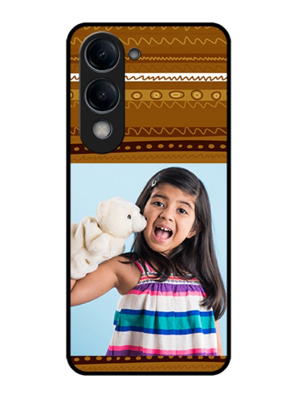 Custom Vivo Y19e Custom Glass Phone Case - Friends Picture Upload Design