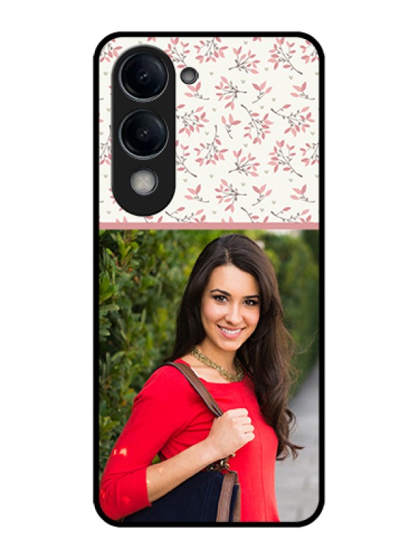 Custom Vivo Y19e Custom Glass Phone Case - Stunning Floral Design