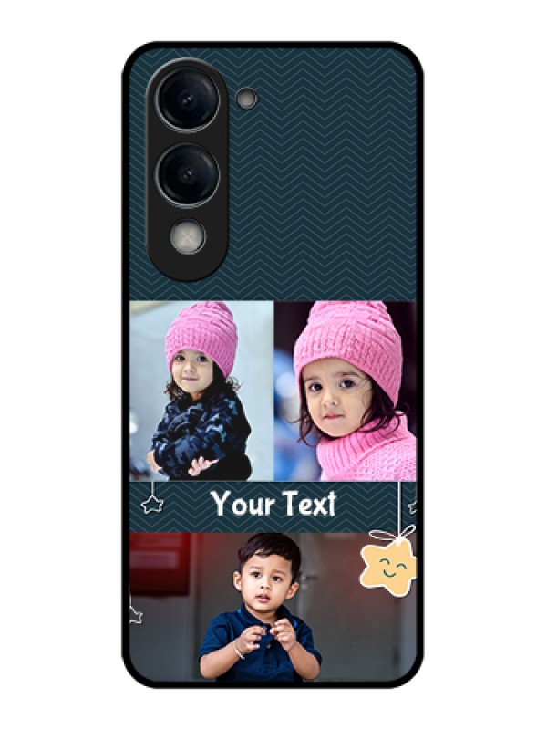 Custom Vivo Y19e Custom Glass Phone Case - Hanging Stars Design