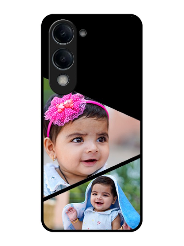 Custom Vivo Y19e Custom Glass Phone Case - Semi Cut Design