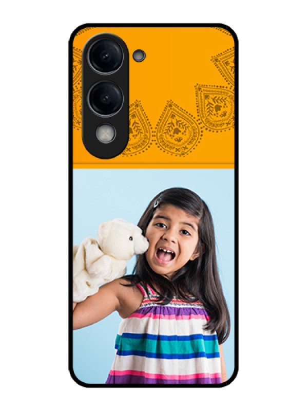 Custom Vivo Y19e Custom Glass Phone Case - Photo Wedding Design