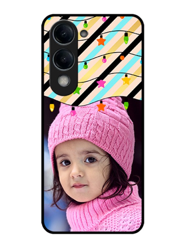 Custom Vivo Y19e Custom Glass Phone Case - Lights Hanging Design
