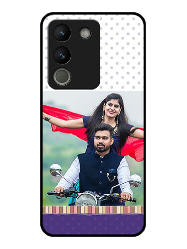 Custom Vivo Y200 5G Custom Glass Phone Case - Cute Family Design