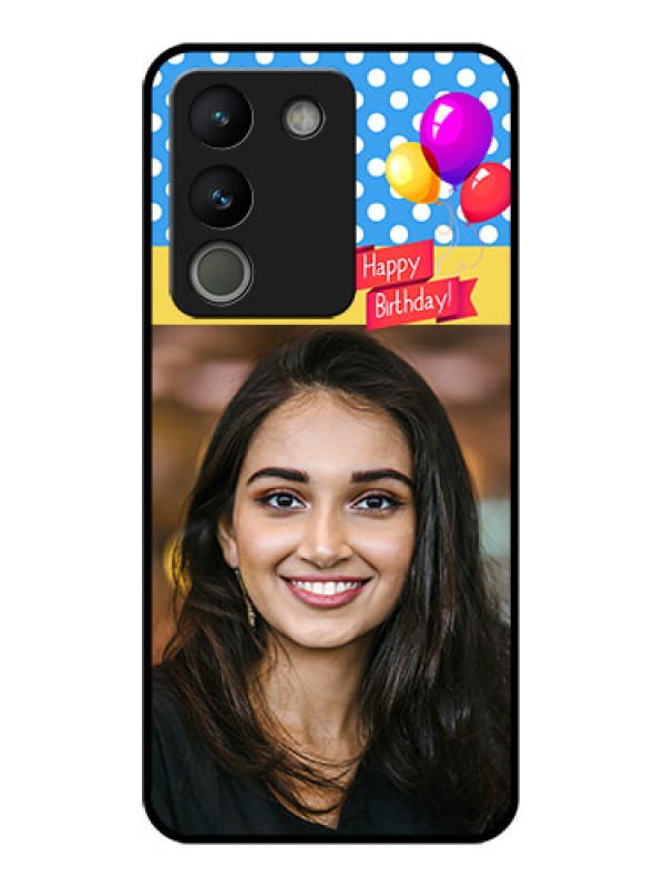 Custom Vivo Y200 5G Custom Glass Phone Case - Happy Birthday Design