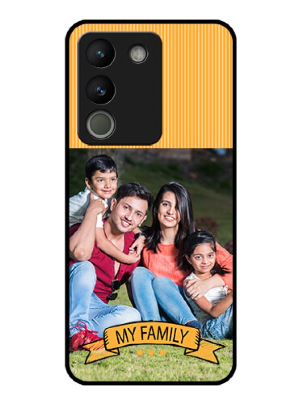 Custom Vivo Y200 5G Custom Glass Phone Case - My Family Design