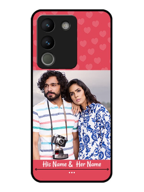 Custom Vivo Y200 5G Custom Glass Phone Case - Simple Love Design